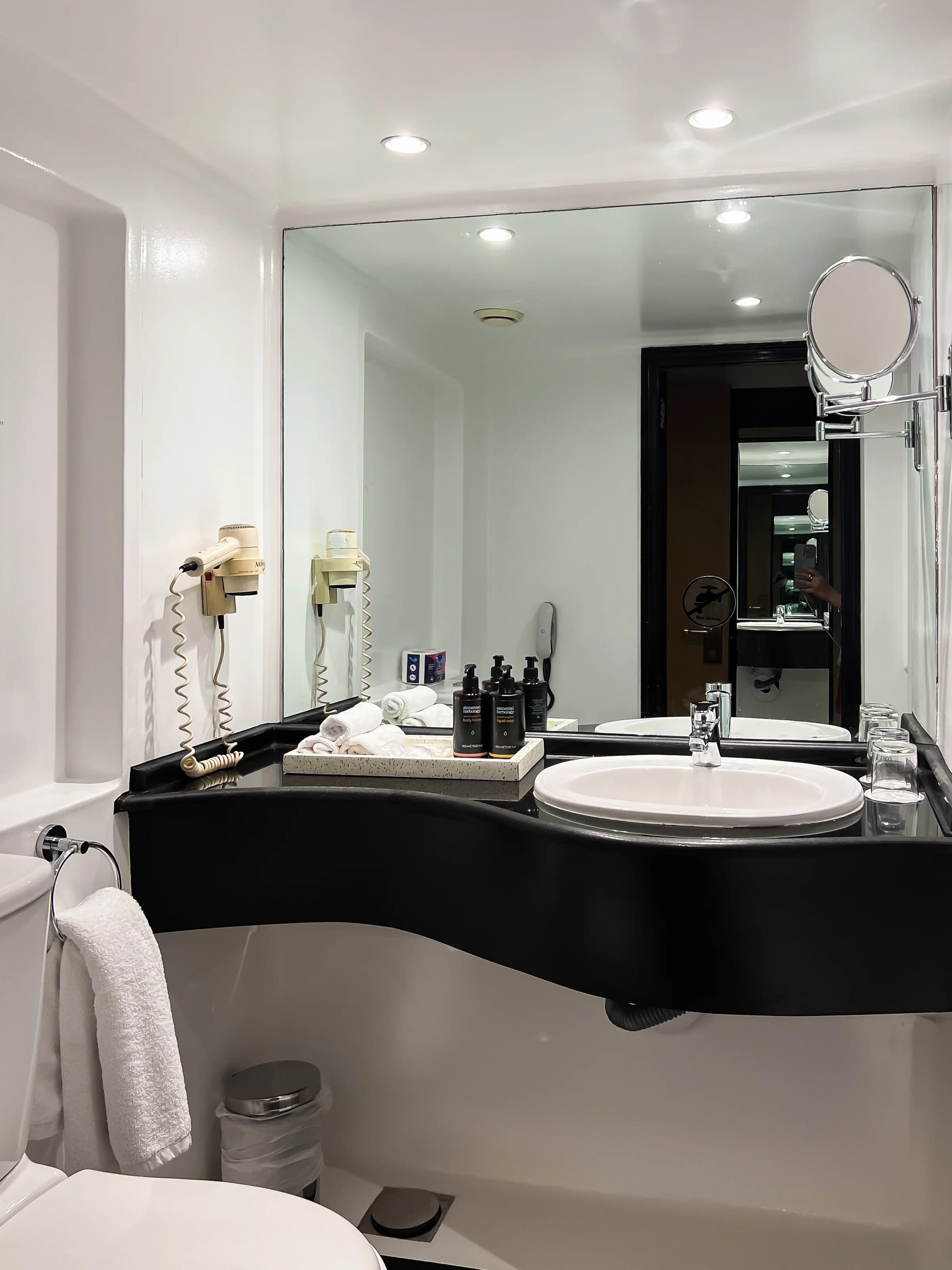 Bathroom with bath on the M/S Ciela